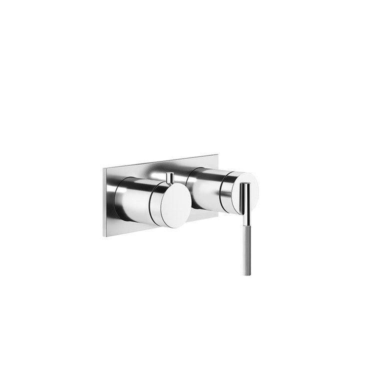 Gessi Geschwindigkeits- Mixer an der Wand, 2 Wege, mit automatischem Bad/Dusche-Umschalter, ohne Unterputzkörper, Chromoberfläche INGRANAGGIO 63579#031