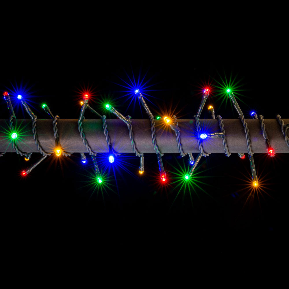 Erste LED-Lichterkette, 100 LEDs, 5 m, mehrfarbig, IP20