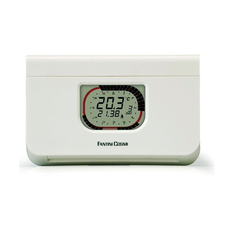 FantiniCosmi Wochen-Thermostat mit Wärmetauscher, Weiß INTELLITHERM C57