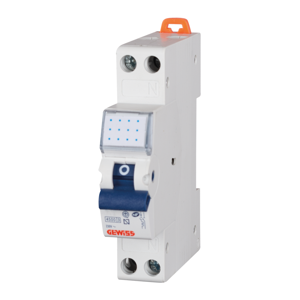 Gewiss Leitungsschutzschalter 1P+N C25, 4,5 kA, 1 Modul