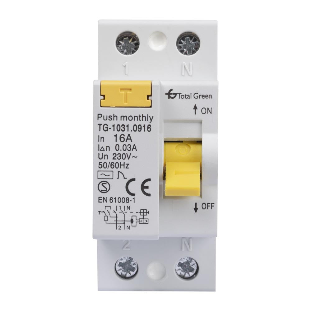 Total Green FI/LS-Schalter 2-polig 16 A, 30 mA