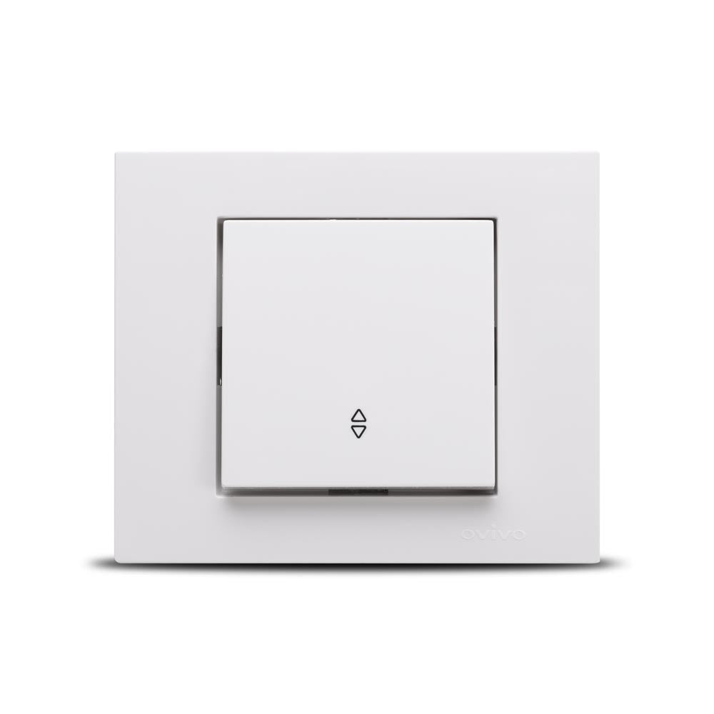 Ovivo Grano Wechselschalter 10 A, weiß