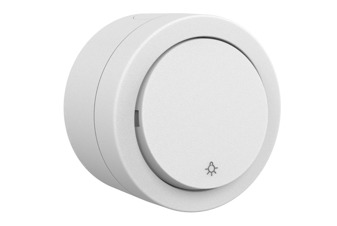 Ovivo Aufputz-Ausschalter mit LED-Kontrollleuchte, IP54, weiß