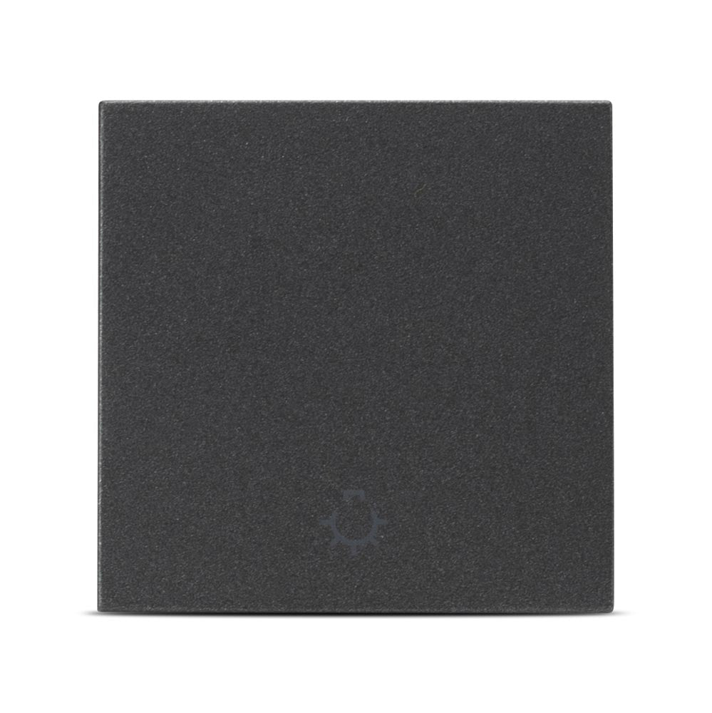 Elbi Moda Voice Taster 10 A, 2 Module, Unterputz, anthrazit matt
