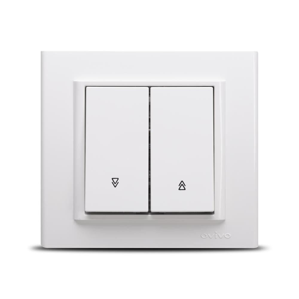 Ovivo Mina Jalousieschalter 16 A, weiß