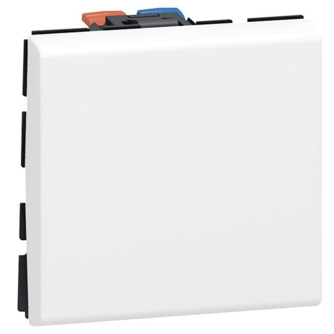 Legrand Mosaic Ausschalter 10 AX, 250 V, 2 Module, weiß
