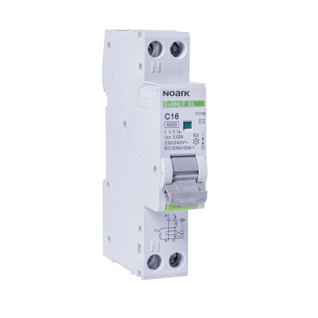Noark FI/LS-Schalter (RCBO) 1P+N C40, 30 mA, 1 TE