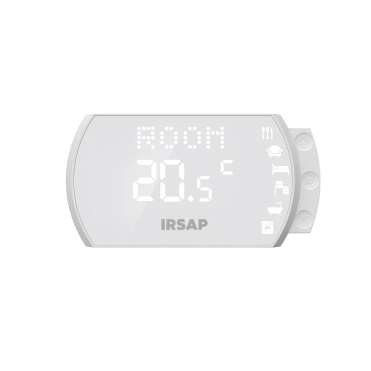 Irsap Digitaler programmierbarer Thermostat mit integrierten Sensoren für Temperatur, Luftfeuchtigkeit und Luftqualität 21SMARTTHERMO