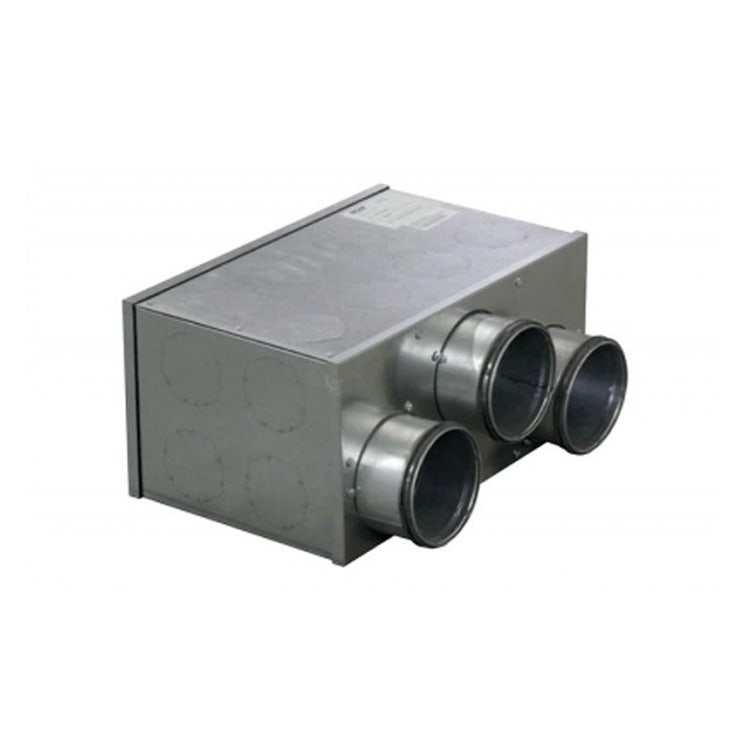 Irsap Plenum für Ausblas, isoliert für Deum I 40/20 - Deus 30 Einheiten mit Befestigungsflanschen für flexible Kanäle, 3 Anschlüsse x 125 mm ADEPLE031200010