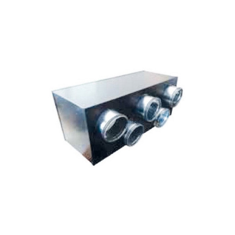 Irsap Plenum Vorkammer isoliert für Deum I 60/30 - Deus 50 Einheit mit Befestigungsflanschen für flexible Leitungen, 5 Anschlüsse x 125 mm ADEPLE051200010