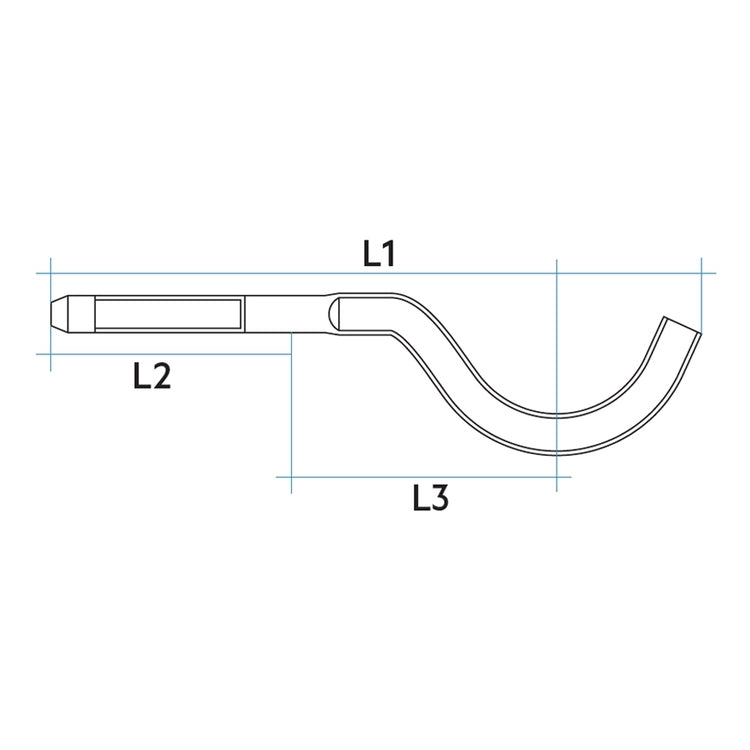 Irsap Standard-Konsolenpaar für TESI 5-säulig, Befestigung mit Dübel, Taubenblau RAL 5014 matt (Farbcode 4P) AMENSFI5C4P