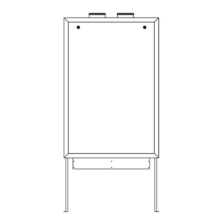 Irsap Behälter zur Einbauinstallation in der Wand, für die Einheiten Irsair B 220, Irsair B 150 P und Irsair B 220 P AREINCB2