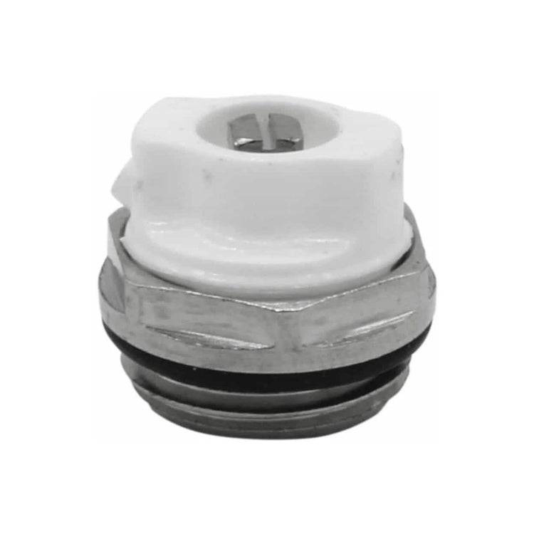 Irsap Entlüftungsventil weiß und verchromt 1/2" drehbar ASIVAL03E
