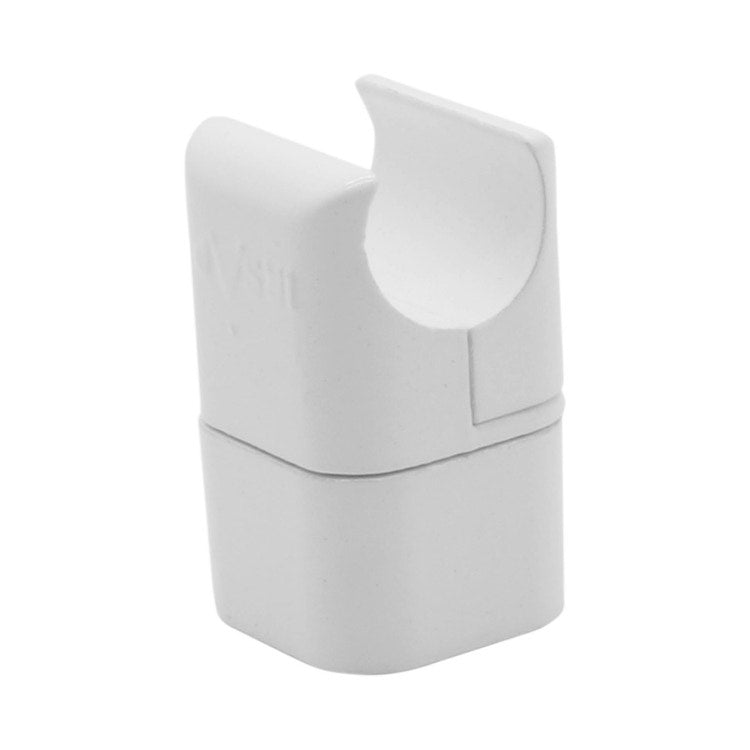 Irsap Klemmhalter für TESI, Befestigung an Rohr Ø 25 mm, fester Wandabstand 4 cm, Weiß Standard glänzend (Farbcode 01) ATTCHELA401