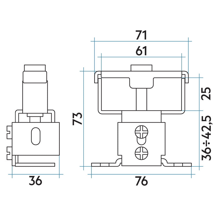 Irsap Wandkonsolen-Paar für SAX 2, inkl. Schrauben und Dübel, Quartz 1 Strukturlack BSACSX225201C