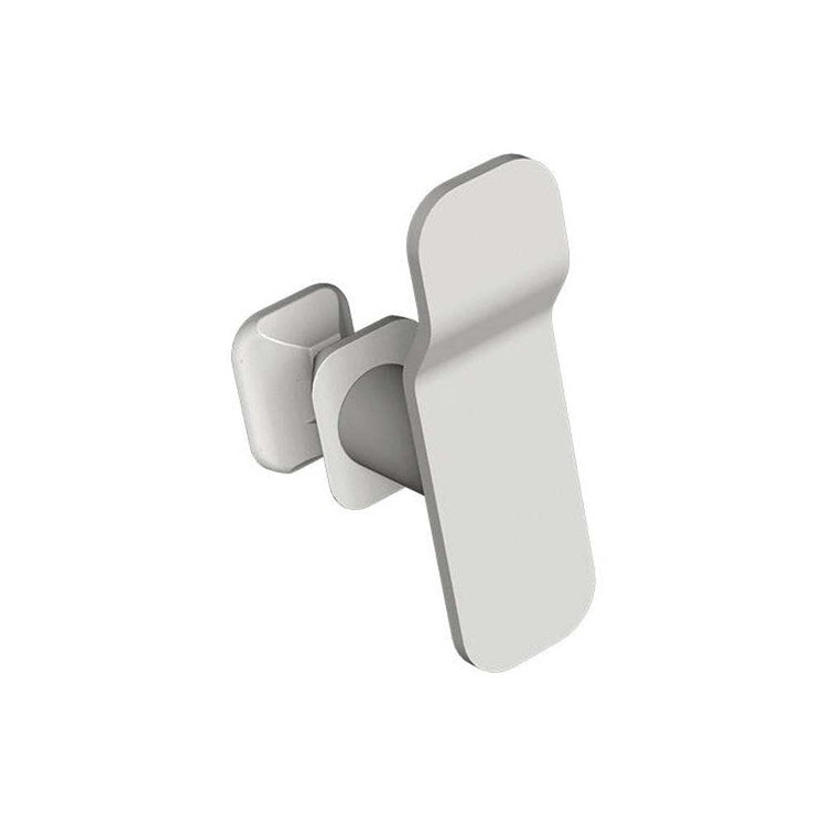 Irsap Kleiderbügel mit universeller ONE FIX Halterung, Standardfarbe Weiß, glänzende Ausführung Cod.01 WAVE CUPES90IRE01