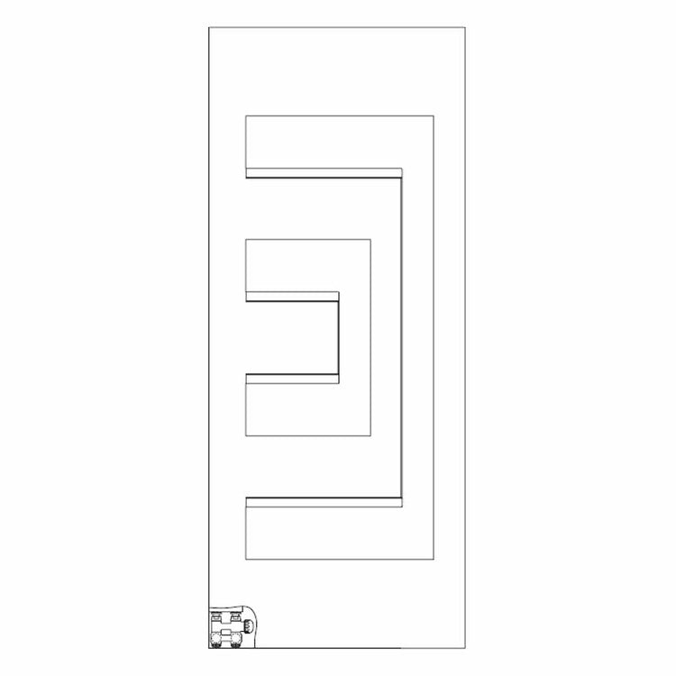 Irsap Design-Heizkörper DEDALO, H 160 × B 66 × T 9 cm, mit LED, Weiß Standard glänzend (Farbcode 01) DEDL066B01IRALN-LED-AA