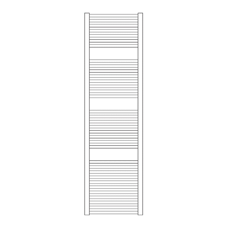 Irsap Badheizkörper ARES, 34 Rohre, 3 Segmente, H 172 × B 43 × T 3 cm, Weiß Standard glänzend (Farbcode 01) EIG043B01IR01NNN01