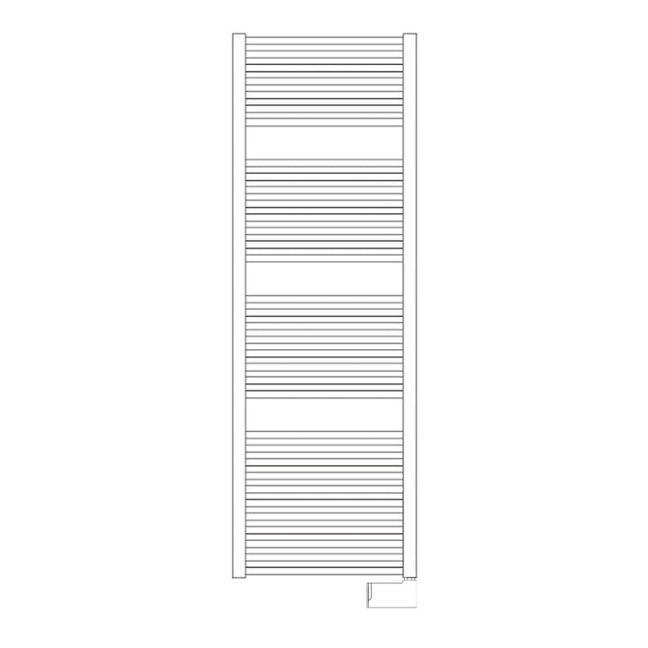 Irsap Elektro-Badheizkörper ARES, 34 Rohre, 3 Segmente, H 172 × B 38 × T 3 cm, mit elektronischer WLAN-Steuerung, Weiß Standard glänzend (Farbcode 01) EIG038E01IR01NNN01
