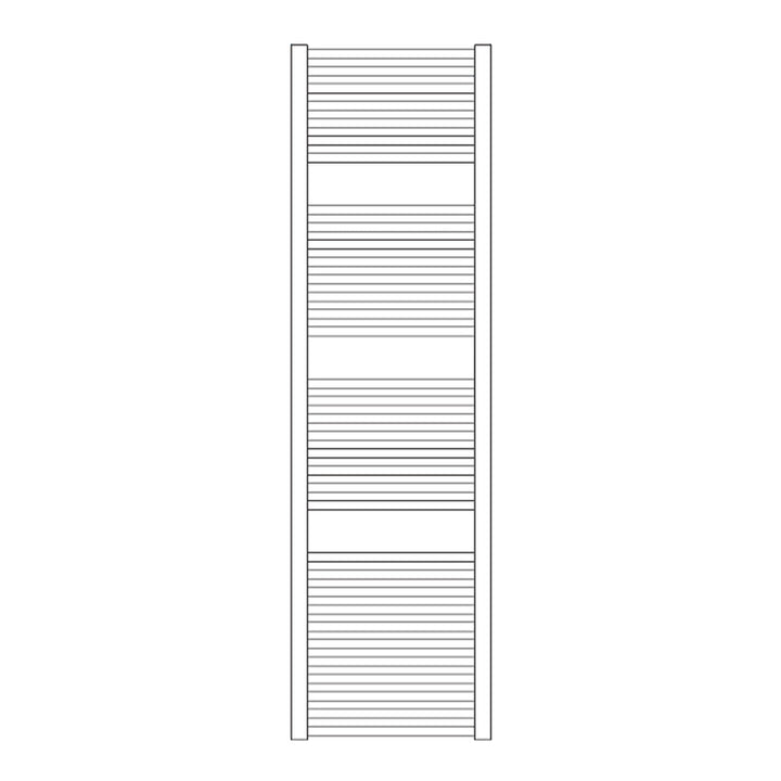 Irsap Badheizkörper ARES, 34 Rohre, 3 Segmente, H 172 × B 58 × T 3 cm, Weiß Standard glänzend (Farbcode 01) EIG058B01IR01NNN01