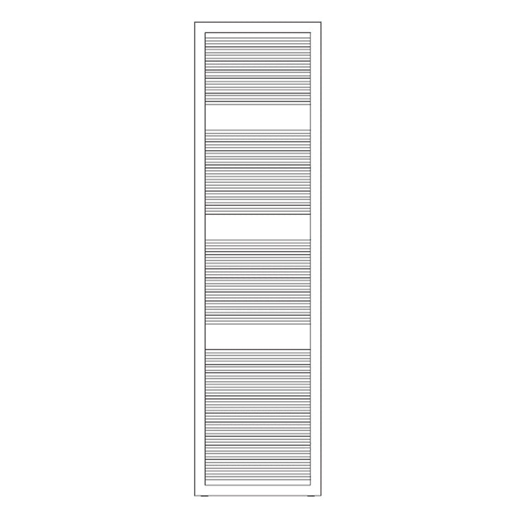 Irsap Badheizkörper LIKE, 65 Rohre, 3 Segmente, H 180,6 × B 63,2 × T 3,5 cm, Weiß Standard glänzend (Farbcode 01) FCE063B01IR01NNN02