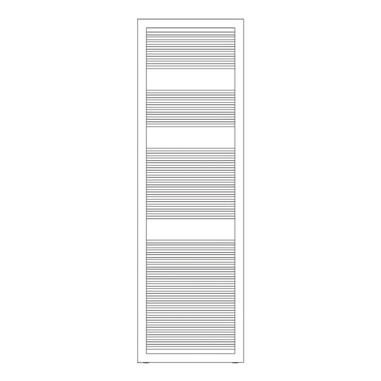 Irsap Badheizkörper LIKE, 54 Rohre, 3 Segmente, H 156,4 × B 48,2 × T 3,5 cm, Weiß Standard glänzend (Farbcode 01) FCL048B01IR01NNN02
