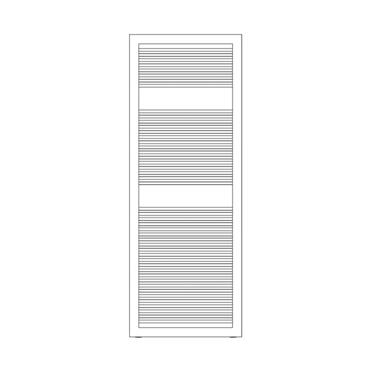 Irsap Badheizkörper LIKE, 46 Rohre, 2 Segmente, H 130 × B 53,2 × T 3,5 cm, Weiß Standard glänzend (Farbcode 01) FCM053B01IR01NNN03