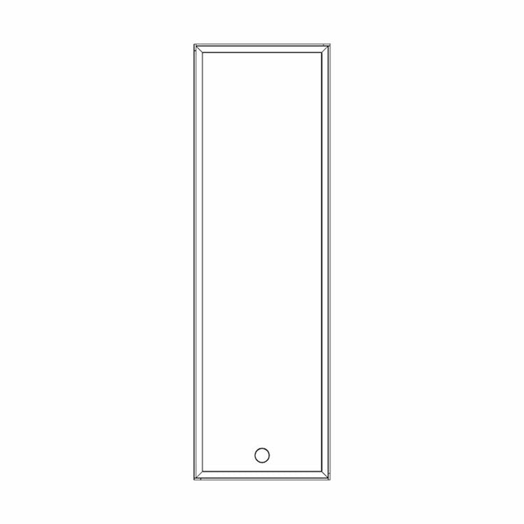 Irsap Design-Heizkörper FACE ZERO AIR, H 180 × B 50 × T 7,5 cm, Weiß Standard glänzend (Farbcode 01) FCVE050B01IRANI001