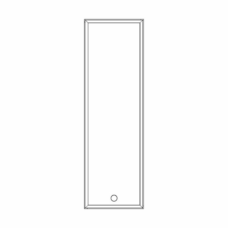 Irsap Design-Heizkörper FACE ZERO AIR, H 160 × B 60 × T 7,5 cm, Weiß RAL 9016 matt (Farbcode Y5) FCVL060BY5IRANI001