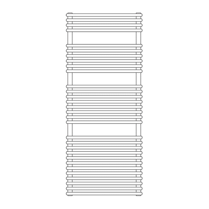 Irsap doppellagiger Badheizkörper FLAUTO 2, 60 Rohre, 3 Segmente, H 121,8 × B 75,6 × T 6,2 cm, Weiß Standard glänzend (Farbcode 01) FDPFDM075B01IR01NNN01