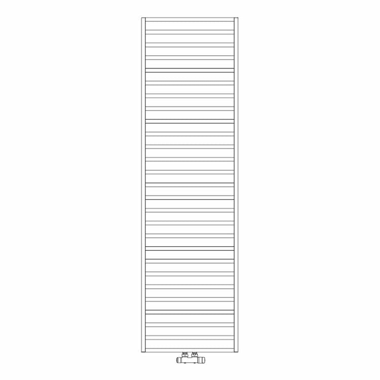 Irsap Design-Heizkörper IT IS, 27 Rohre, H 173,6 × B 50 × T 7 cm, Chrom (Farbcode 50) ITE050B50IR01NNN01