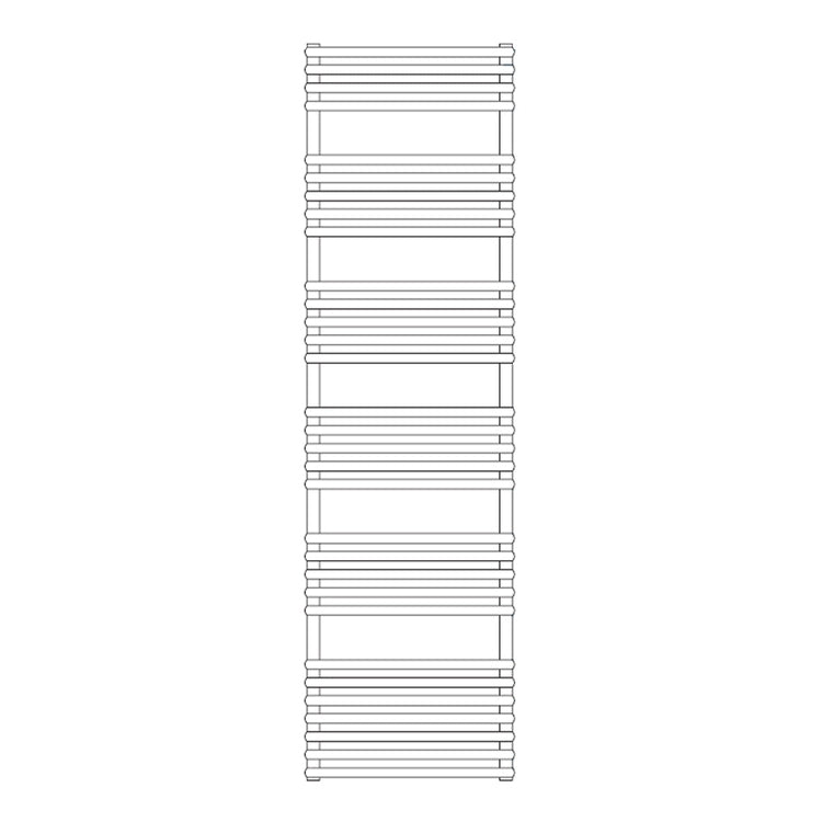 Irsap Badheizkörper KART, 31 Rohre, 5 Segmente, H 175,7 × B 60 × T 5 cm, Weiß Standard glänzend (Farbcode 01) KAE060B01IR01NNN01