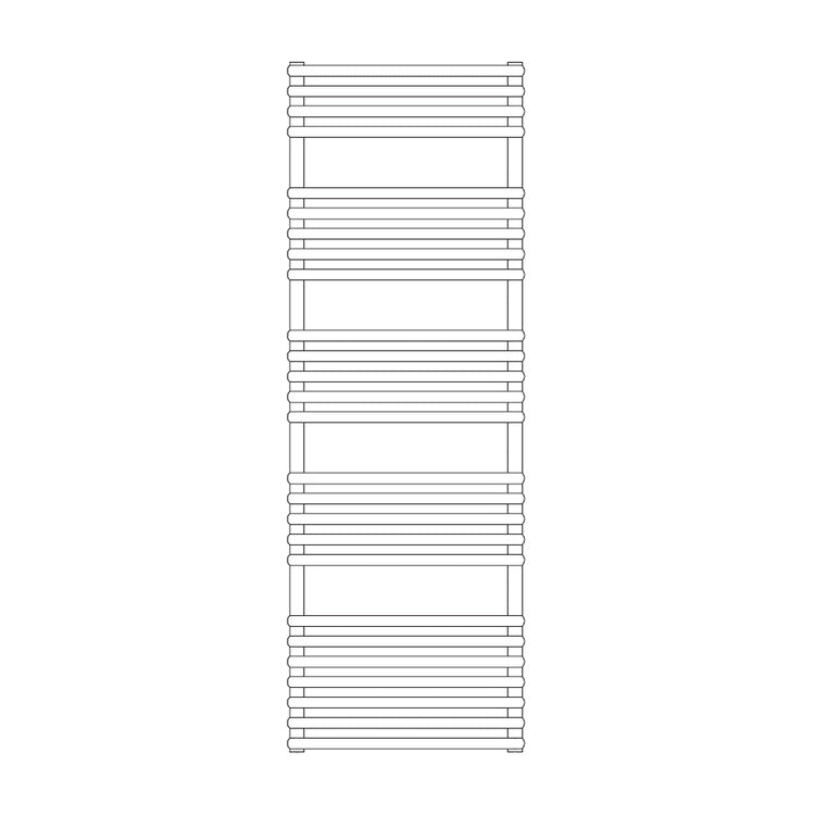 Irsap Badheizkörper KART, 26 Rohre, 4 Segmente, H 145,6 × B 60 × T 5 cm, Weiß Standard glänzend (Farbcode 01) KAL060B01IR01NNN01