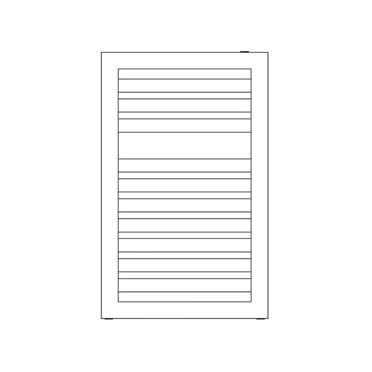 Irsap Badheizkörper ODDO, 10 Rohre, 1 Segment, H 80,4 × B 60 × T 3,65 cm, Weiß Standard glänzend (Farbcode 01) LES060B01IR01NNN01