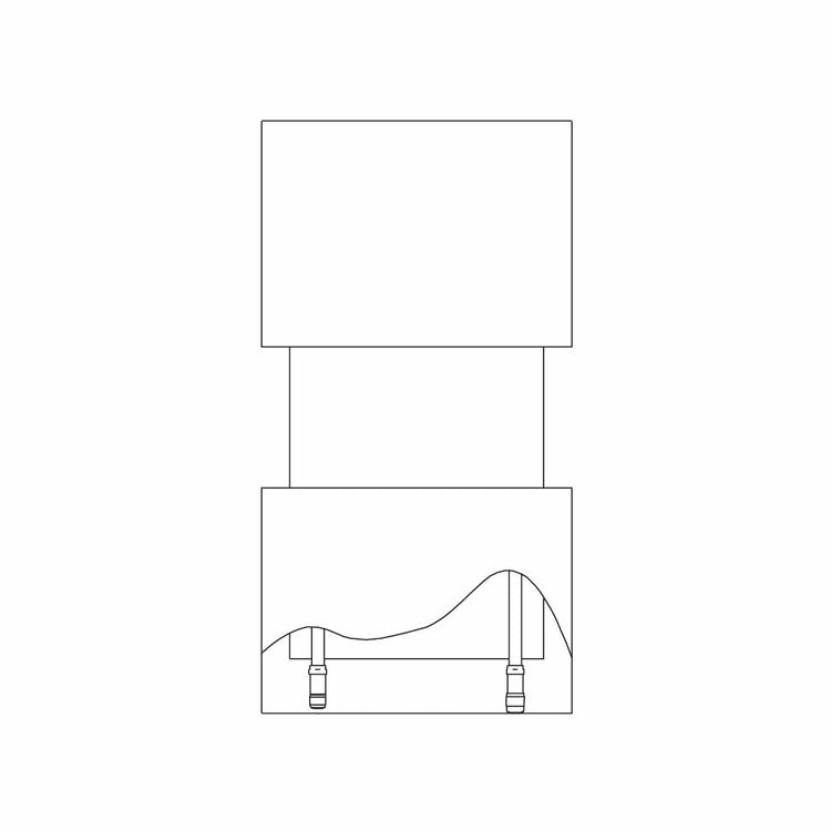 Irsap Design-Heizkörper M'AMA, H 105 × B 55 × T 11,35 cm, Weiß Standard glänzend (Farbcode 01) MAMP055B01IRANN001