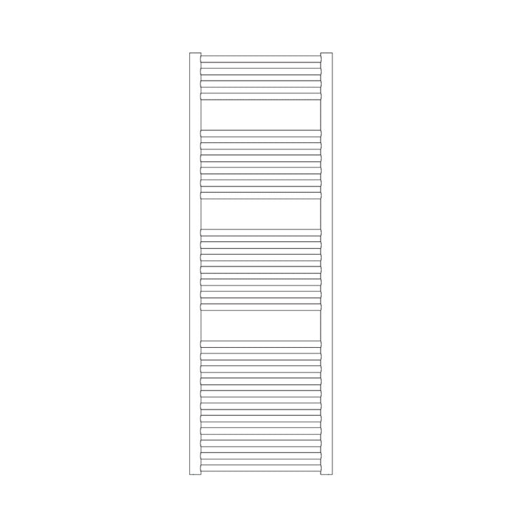 Irsap Badheizkörper VENUS, 28 Rohre, 3 Segmente, H 146,2 × B 59,5 × T 5,7 cm, Weiß Standard glänzend (Farbcode 01) MIL060B01IR01NNN02