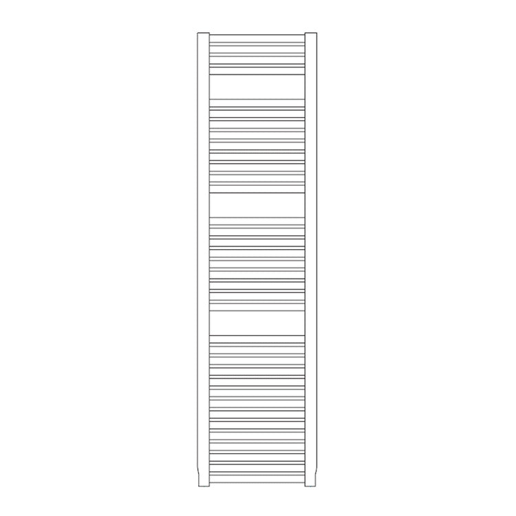 Irsap Badheizkörper NOVO, 36 Rohre, 3 Segmente, H 152 × B 100 × T 3 cm, Weiß Standard glänzend (Farbcode 01) NOL100B01IR01NNN02
