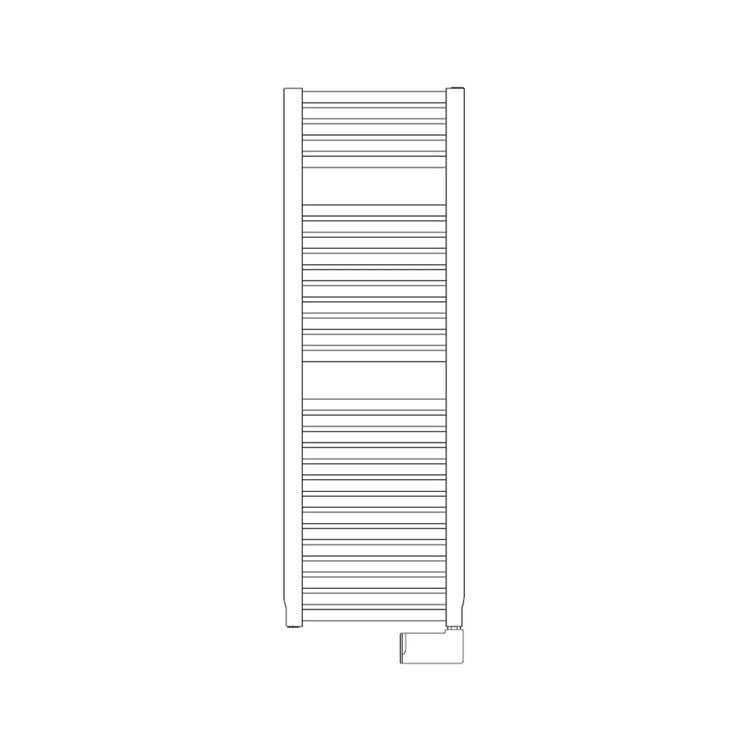 Irsap Elektro-Badheizkörper NOVO, 29 Rohre, 2 Segmente, H 119,6 × B 50 × T 3 cm, mit elektronischer WLAN-Steuerung, Weiß Standard glänzend (Farbcode 01) NOM050E01IR01NNN01