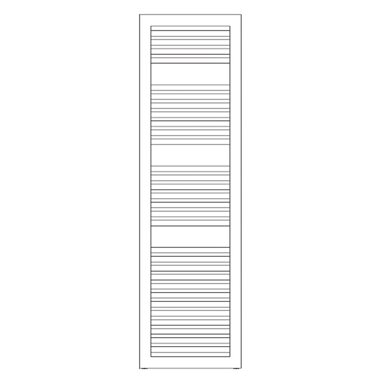Irsap Badheizkörper NOVO CULT, 30 Rohre, 3 Segmente, H 156,7 × B 50 × T 4,9 cm, Weiß Standard glänzend (Farbcode 01) NSL050B01IR01NNN03
