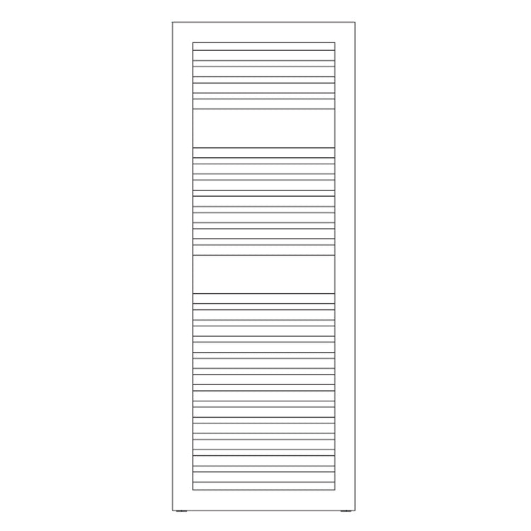 Irsap Badheizkörper NOVO CULT, 23 Rohre, 2 Segmente, H 120,7 × B 45 × T 4,9 cm, Weiß Standard glänzend (Farbcode 01) NSM045B01IR01NNN02