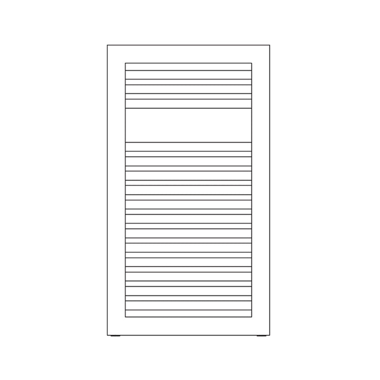 Irsap Badheizkörper NOVO CULT, 15 Rohre, 1 Segment, H 80,7 × B 50 × T 4,9 cm, Weiß Standard glänzend (Farbcode 01) NSS050B01IR01NNN01