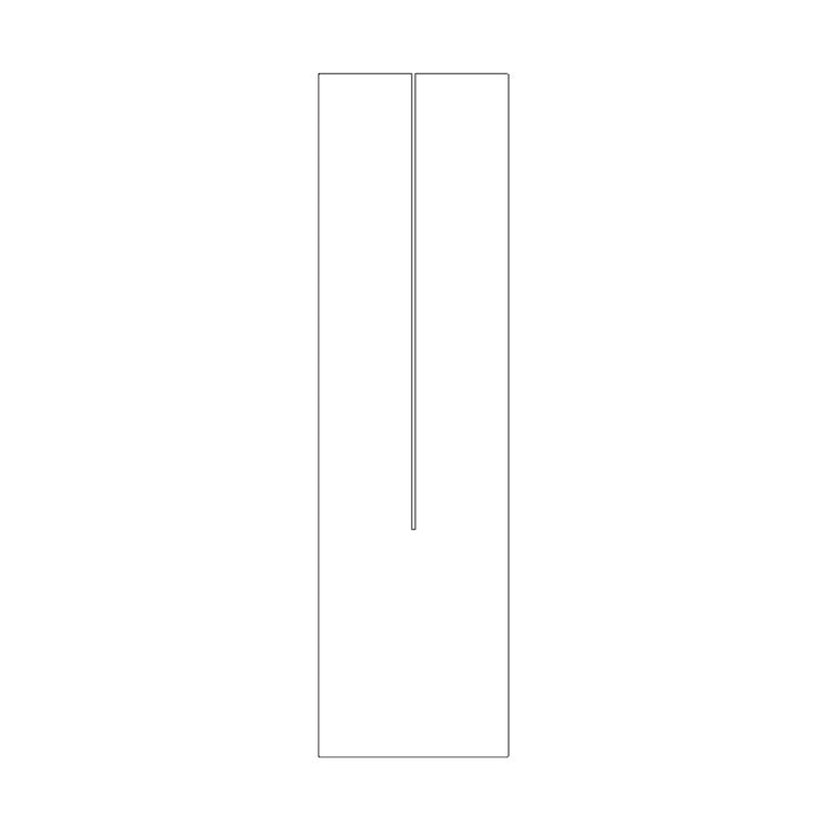 Irsap Elektro-Design-Heizkörper ORIGIN, H 180 × B 50 × T 7,4 cm, mit elektronischer WLAN-Steuerung, Weiß Standard glänzend (Farbcode 01) ORGG050E01IRNLN