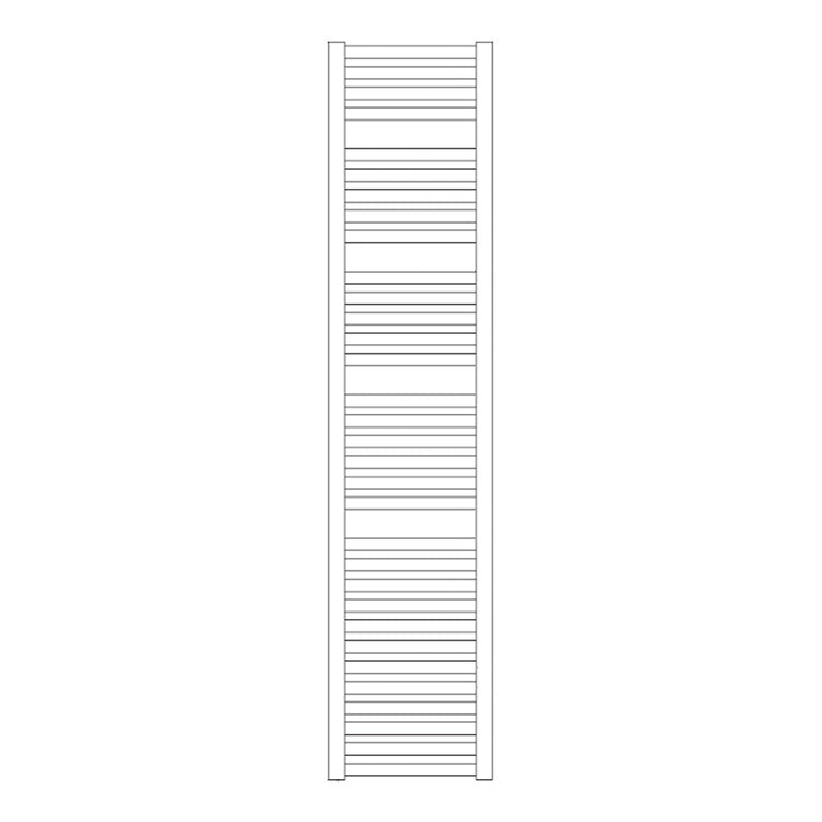 Irsap Badheizkörper PAREO, 32 Rohre, 4 Segmente, H 180 × B 55 × T 3 cm, Weiß Standard glänzend (Farbcode 01) PTE055B01IR01NNN01