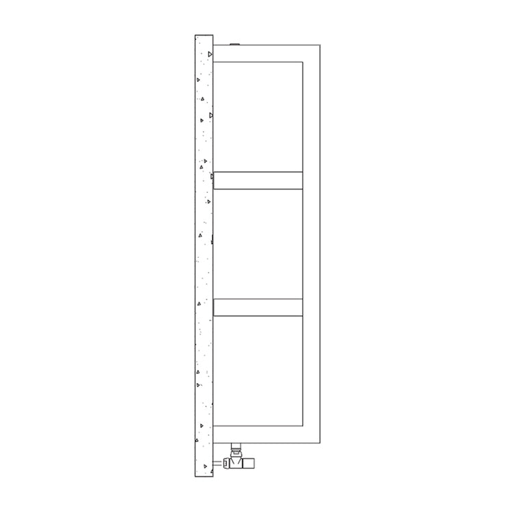 Irsap Design-Heizkörper QUADRAQUA S, H 111,6 × B 30 × T 30 cm, Weiß Standard glänzend (Farbcode 01) QDRS030B01IRNNN004