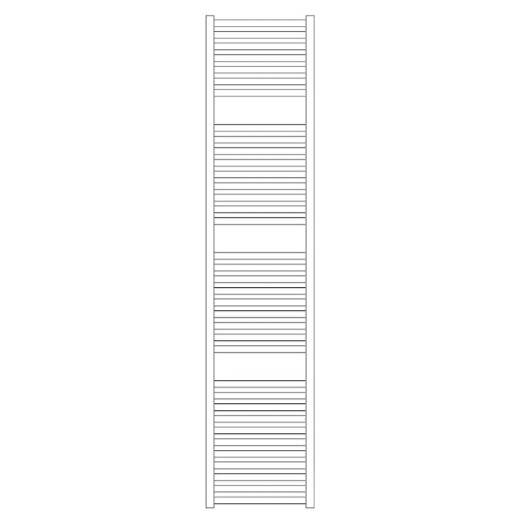 Irsap Badheizkörper QUADRÉ, 36 Rohre, 3 Segmente, H 181,8 × B 73 × T 4,2 cm, Weiß Standard glänzend (Farbcode 01) QSE073B01IR01NNN01