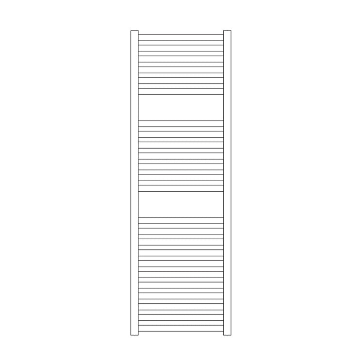 Irsap Badheizkörper QUADRÉ, 24 Rohre, 2 Segmente, H 121,6 × B 43 × T 4,2 cm, Weiß Standard glänzend (Farbcode 01) QSM043B01IR01NNN01