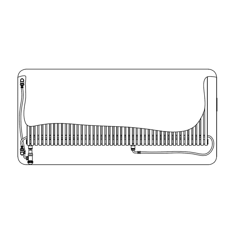 Irsap Design-Heizkörper RELAX STYLE, H 78,3 × B 92,8 × T 9,1 cm, Seitenanschluss, Nabenabstand 40–50 cm, Weiß Standard glänzend (Farbcode 01) RESD092B01IRL1AN01