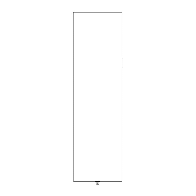 Irsap Design-Heizkörper RELAX AIR, H 164,3 × B 49,4 × T 9,1 cm, Weiß Standard glänzend (Farbcode 01) REAP049B01IR01NN01