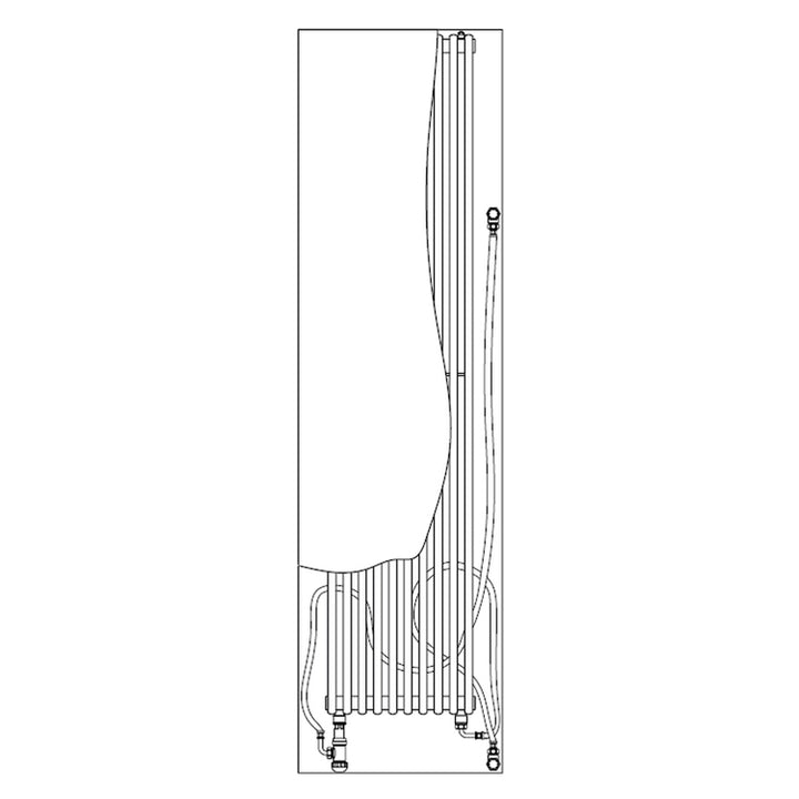 Irsap Design-Heizkörper RELAX RENOVA, H 216,3 × B 59,2 × T 6,35 cm, Weiß Standard glänzend (Farbcode 01) RENC059B01IRL5AN01