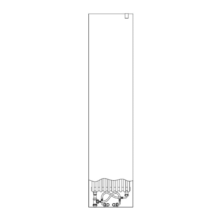 Irsap Design-Heizkörper RELAX OVER POWER, H 166,3 × B 38,1 × T 6,35 cm, Weiß Standard glänzend (Farbcode 01) REOE038B01IR01AN02
